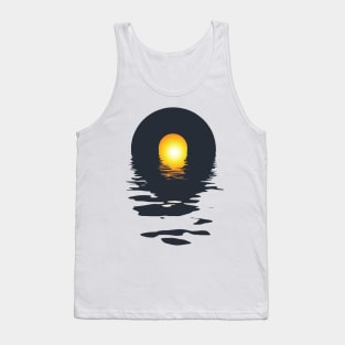 Vinyl LP Music Record Sunset Tank Top